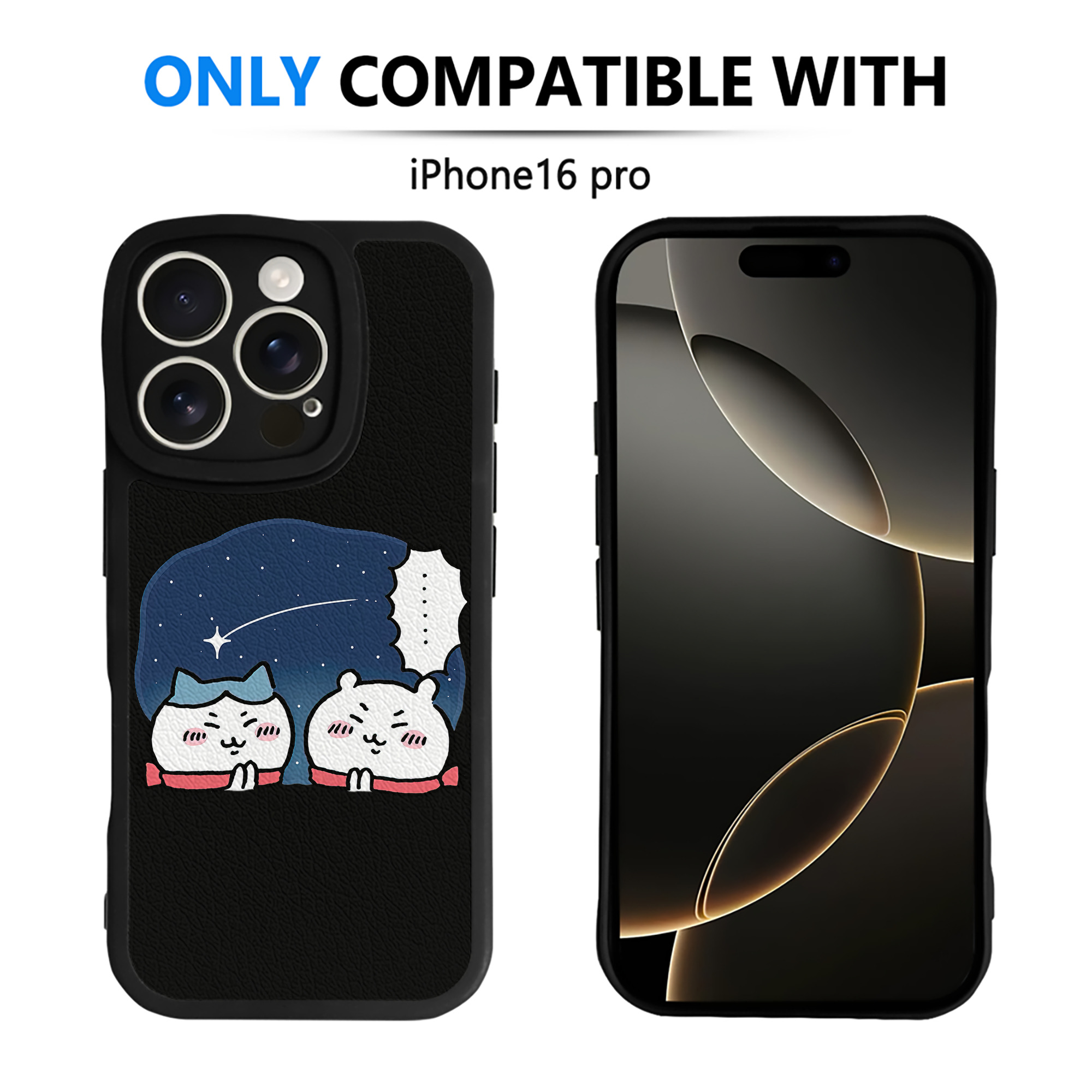 （画像用） ちいかわ ハチワレ Chii-kawa hachiware 【iPhone 16シリーズ対応】シリコンスマホケース（レザー調） 材質：シリコン